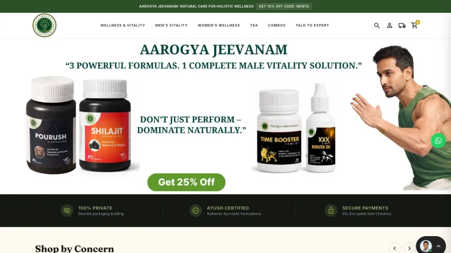 Aarogya Jeevanam interface